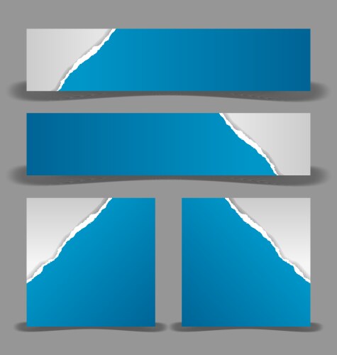 Blue Ripped Paper Vector Images (over 1,500)