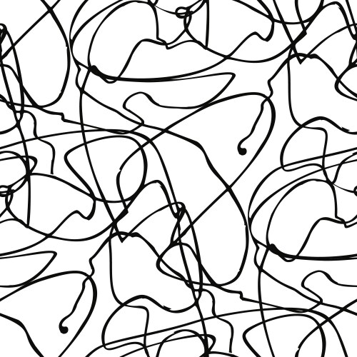 Seamless pattern with a simple abstract drawing vector image