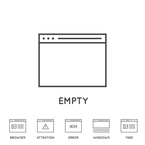 Set minimal browser developing app and coding vektorbild