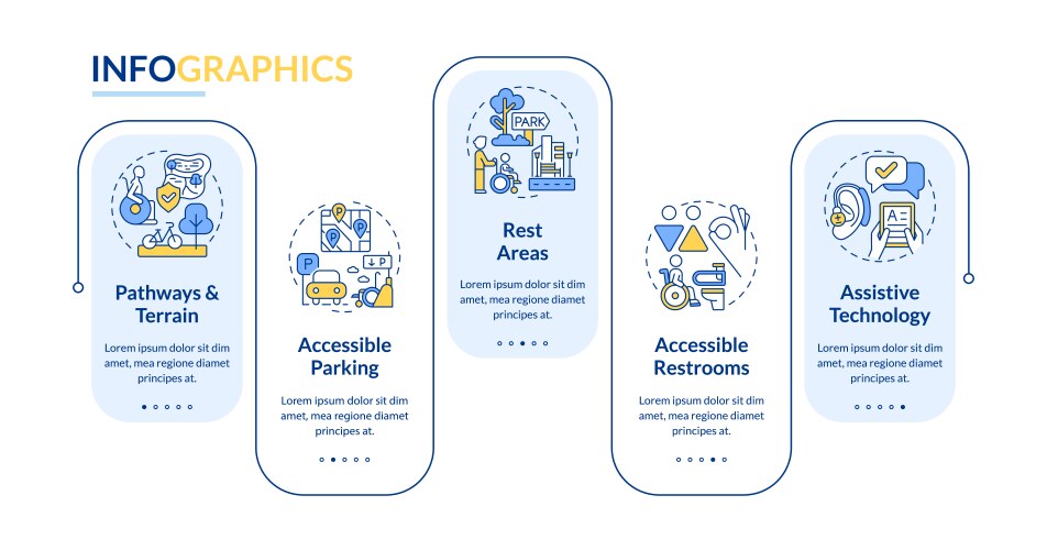 Create inclusive culture rectangle infographic Vector Image