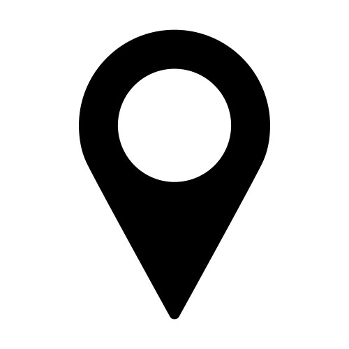 Pin location icon - iconic design Royalty Free Vector Image