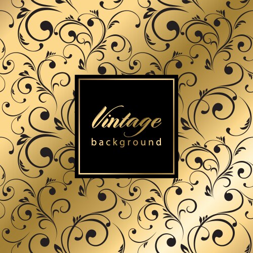 Abstract vintage seamless damask pattern floral Vector Image