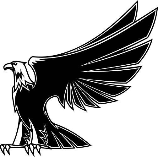 Noble Eagle Emblem Vector Image