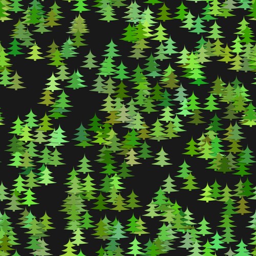 Abstract random pine tree pattern background vector image