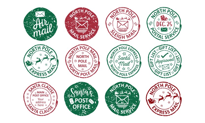 Free Printable North Pole Stamps Free Printable North Pole Stamps