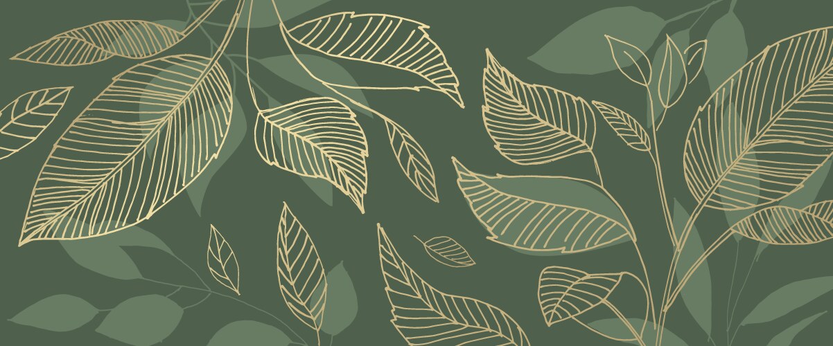 natural hand drawn background vector image