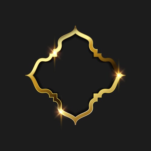 Gold frame design Royalty Free Vector Image - VectorStock