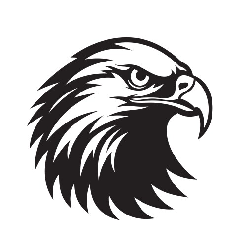 Dramatic Eagle Head Emblem – Free Vector | VectorStock