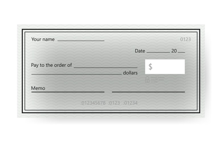 Fake cheque Vector Images & Graphics for Commercial Use | VectorStock