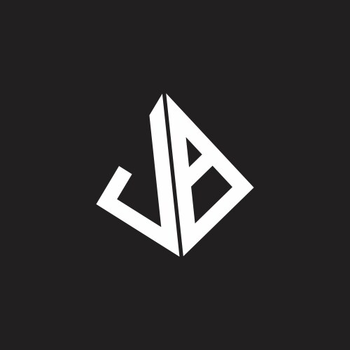Jb logo monogram with circle shape and square – Royalty-Free Vector ...