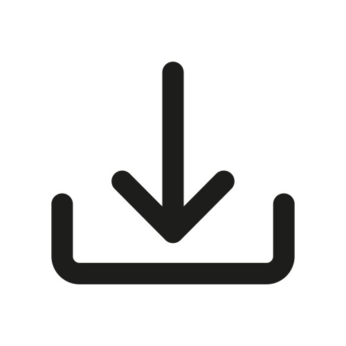 download icon or install symbol downloading button vector image