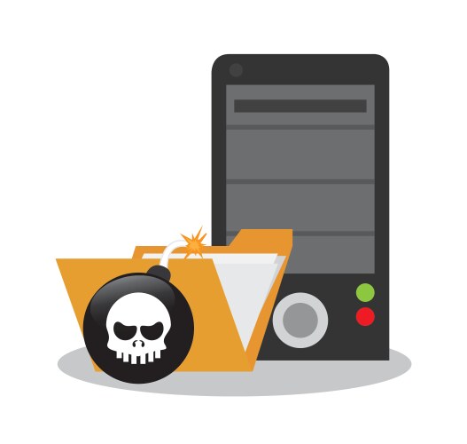 Security data and cyber system design vector image