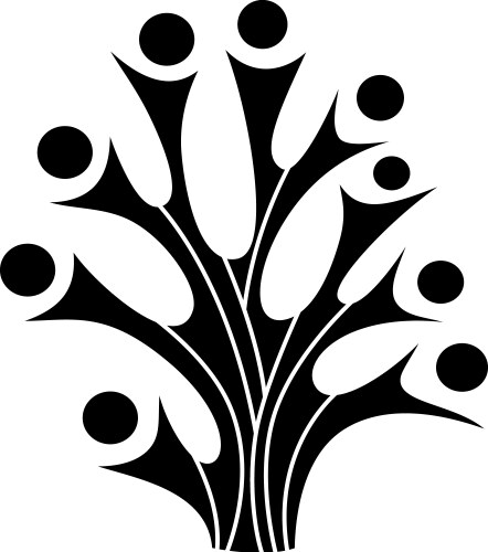 family tree symbol vector