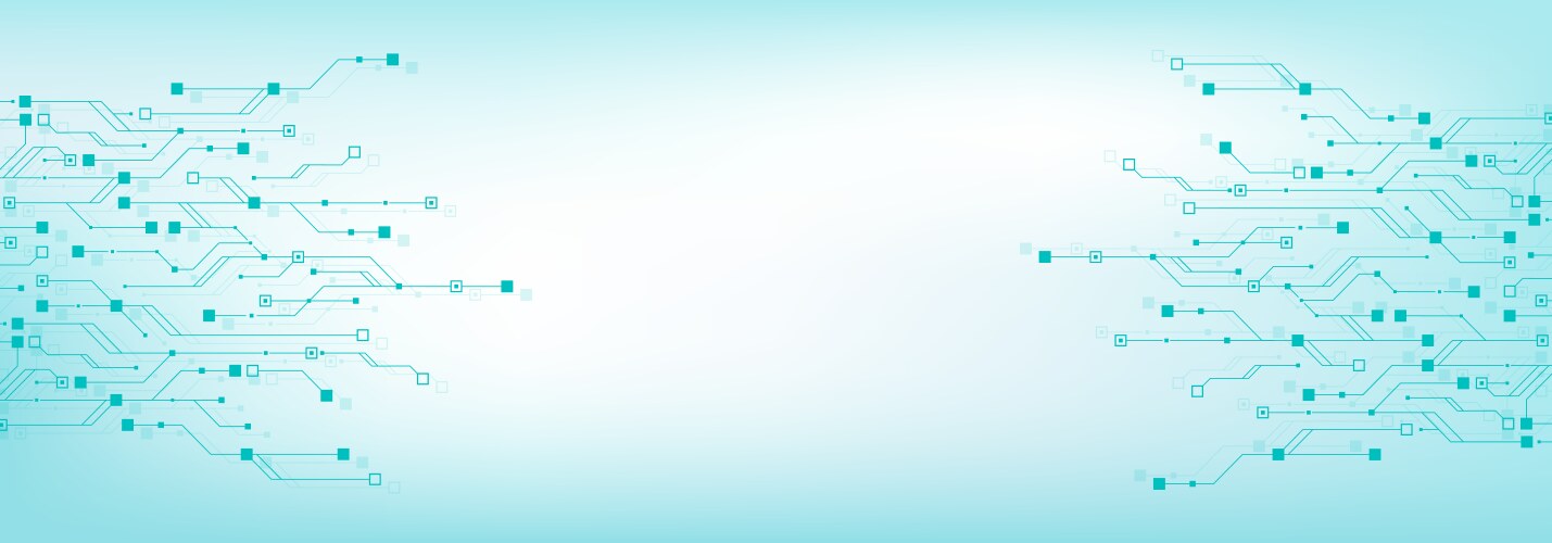 Digital technology abstract background with ai vector image