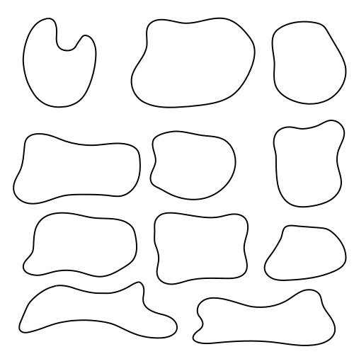 Free form black Royalty Free Vector Image - VectorStock