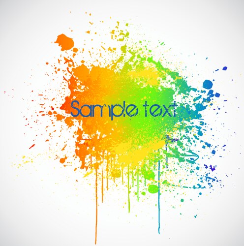 Paint splashes Royalty Free Vector Image - VectorStock