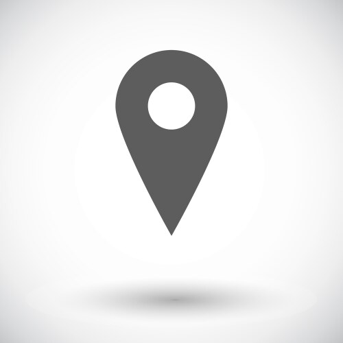 Map pointer flat icon vektorbild