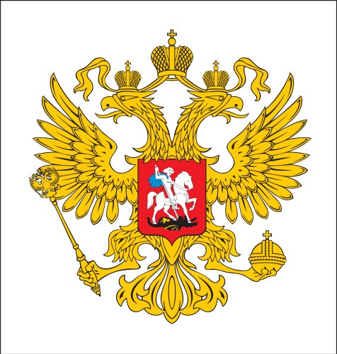 Eagle russia vector image