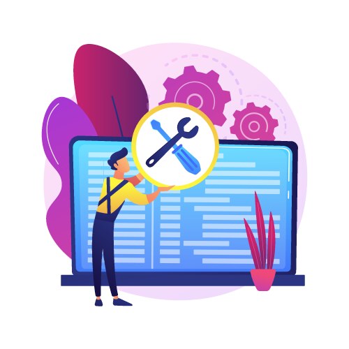Program settings concept metaphor Royalty Free Vector Image
