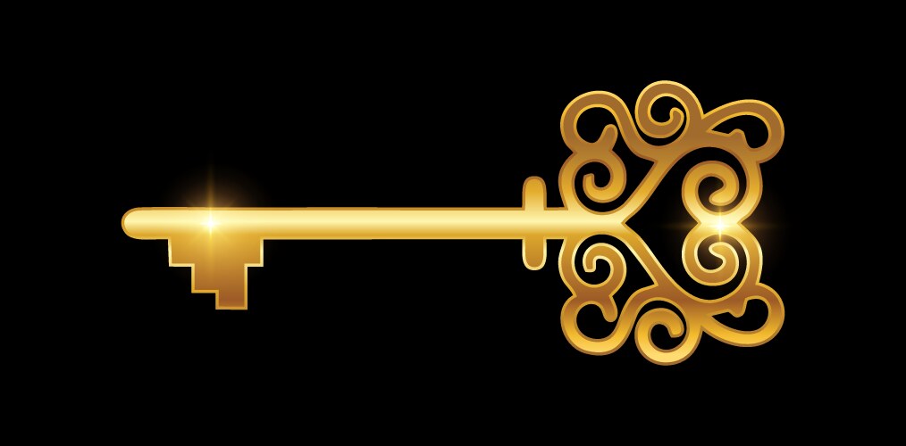 Golden luxury real estate logo icon Royalty Free Vector