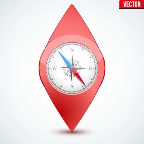 Pointer target for map vektorbild