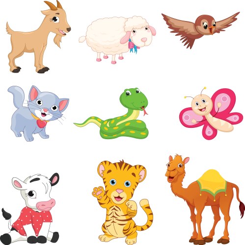 Cartoon animals Vector Image