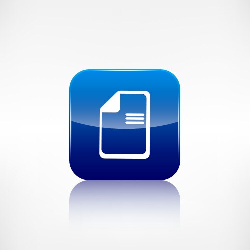 File icon data symbol document format vector image