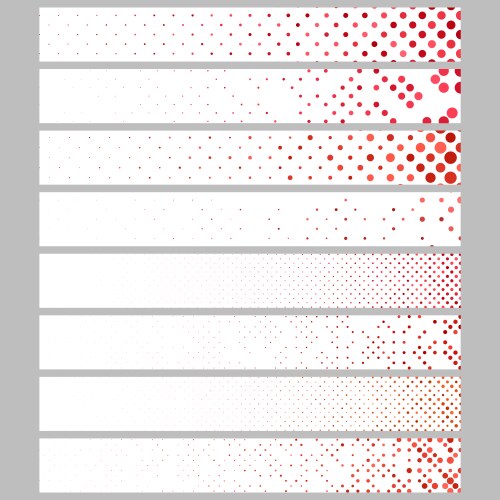 Abstract dot pattern rectangular web banner vector image