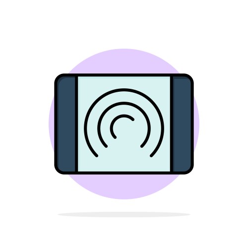 Interaction user touch interface abstract circle vector image