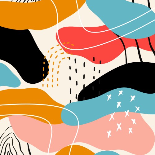 Retro background with an abstract design vector image