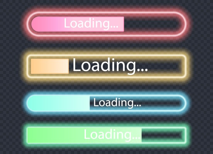 Set of loading icons load indicator sign waiting vektorbild