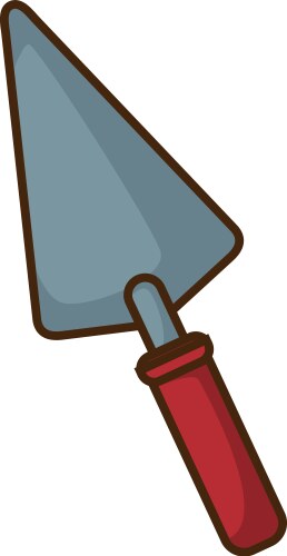 Construction spatula tool Royalty Free Vector Image