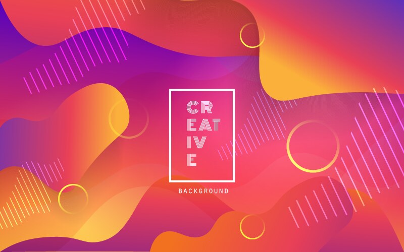 Abstract geometric background fluid shape Vector Image