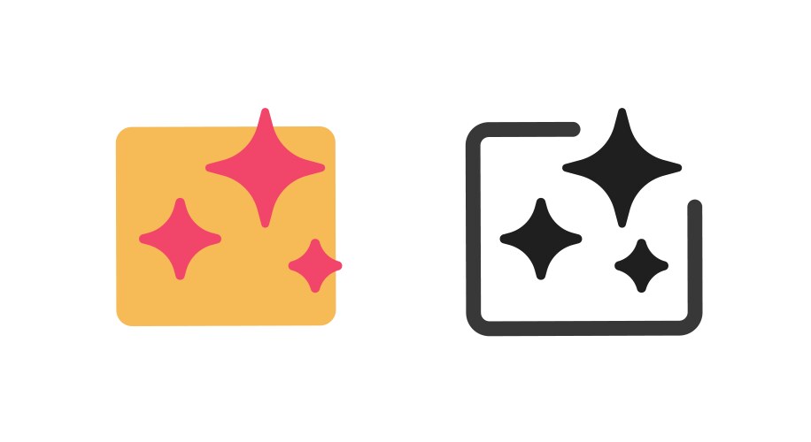 Ai generate tool ui software element icon simple vector image