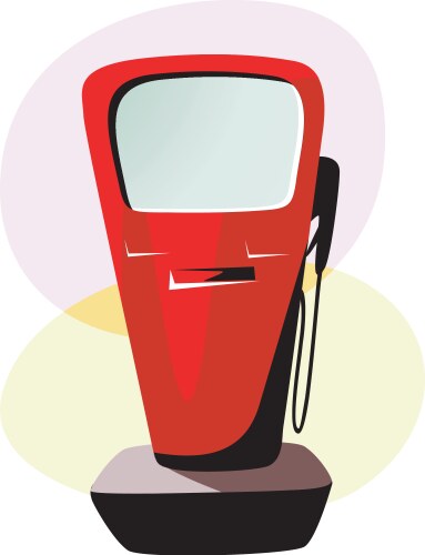 Red petrol station Royalty Free Vector Image - VectorStock