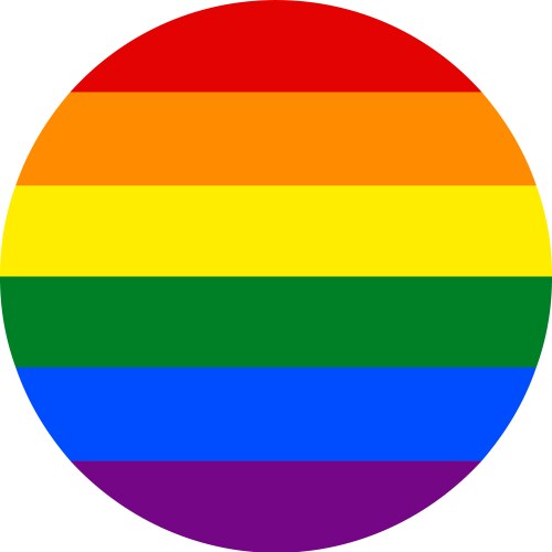 Circle rainbow icon with new progress pride flag Vector Image