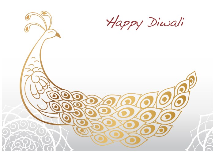 Hanging diwali diya classic background with text Vector Image