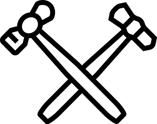 Metal artist blacksmith icon doodle – Royalty-Free Vector | VectorStock