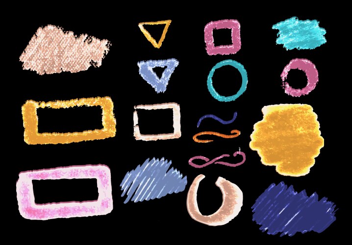 Pastel form2 c Royalty Free Vector Image - VectorStock