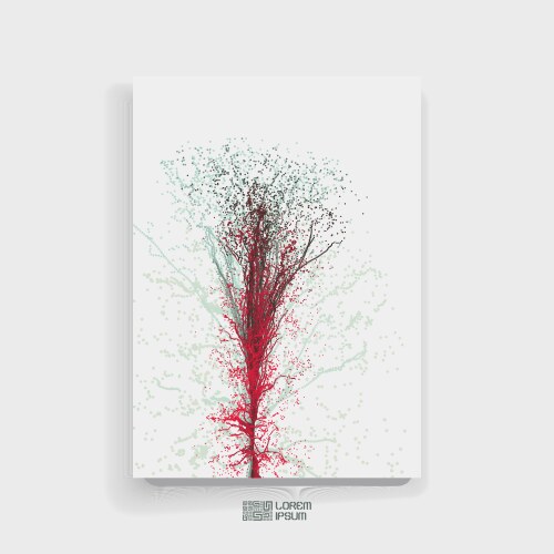 Exploding Particle Background vector image