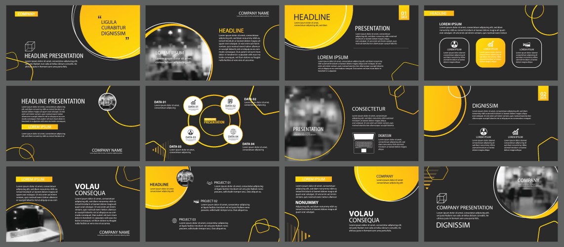 Slideshow Background Layout Presentation and slide layout background design Vector Image