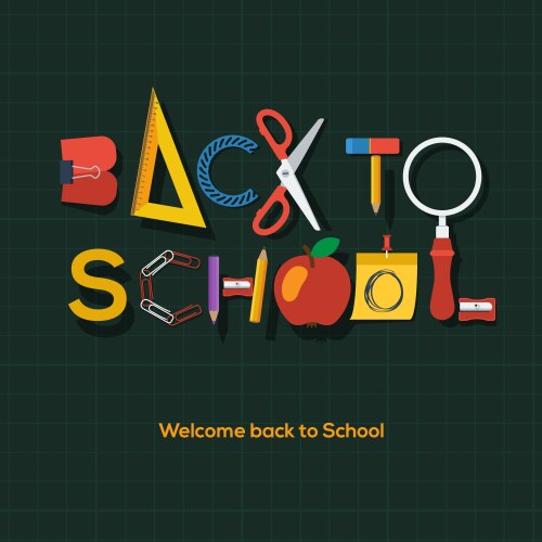 Back to school background Vector Image