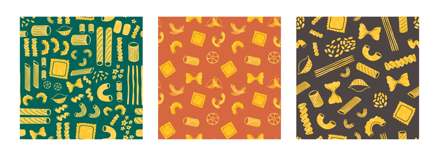 Hand drawn pasta fusilli seamless pattern – Royalty-Free Vector ...