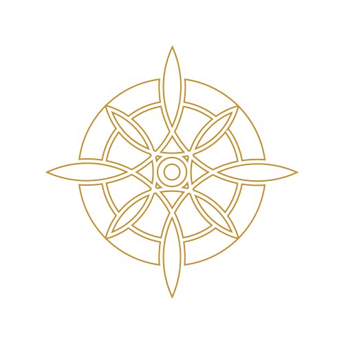 Sacred Moon & Eye Symbol Vector Image