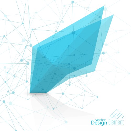 Virtual abstract background with particle vector image