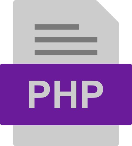 Php file document icon vector image
