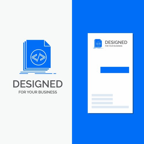 Business logo for code coding file programming vector image