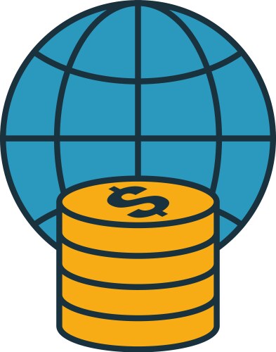 Tokenization icon set four elements in different vector image