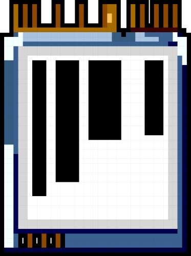 Storage hard drive game pixel art Royalty Free Vector Image