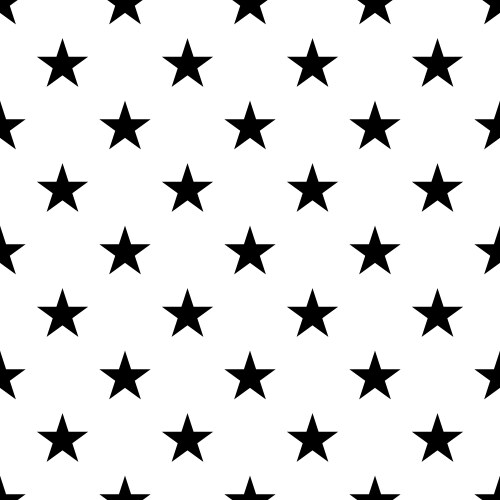 Seamless monochrome pattern with stars abstract Vector Image